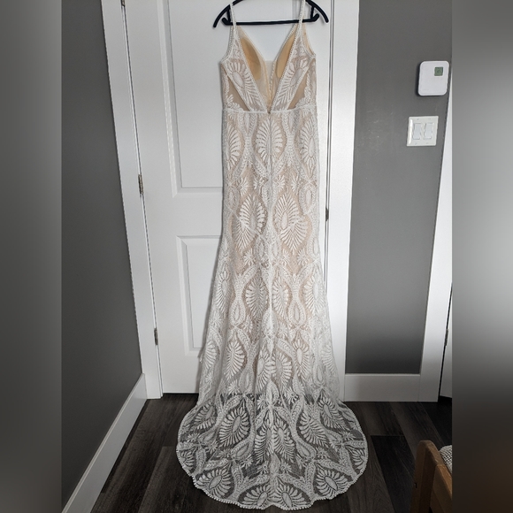 Boho Wedding Dress size 12 - Picture 2 of 7
